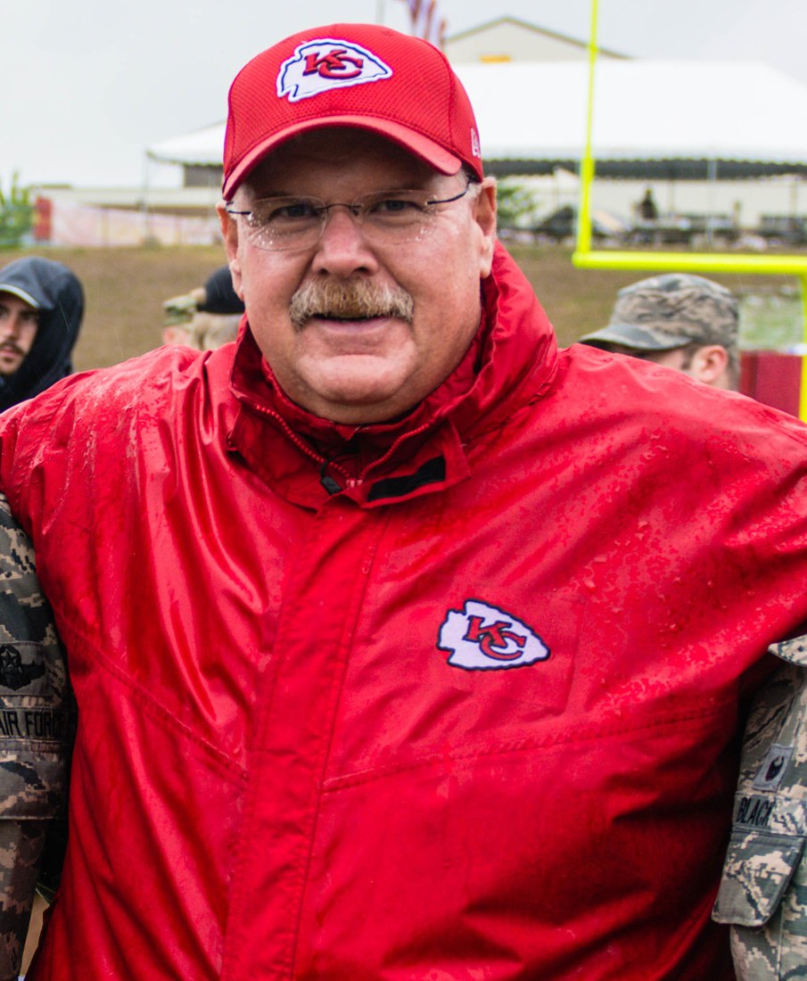 Andy Reid em fotografia de 2018